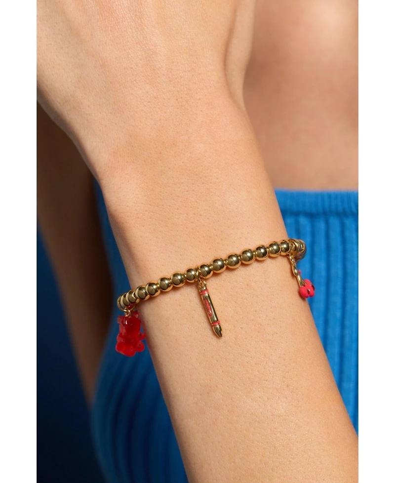 Alex and Ani Crayola Scarlet Charm Stretch Bracelet