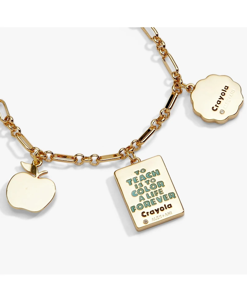 Alex and Ani Crayola 'Teaching Is A Work Of Heart' Toggle Bracelet