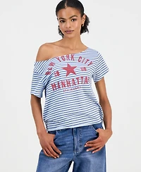 Love Tribe Juniors' Wide-Neck New York City T-Shirt