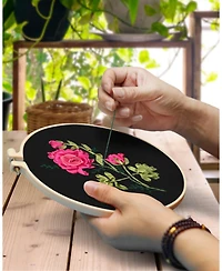 Gnuadz Ribbon Embroidery Kit Adults Beginners Flowers Hand Craft