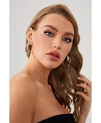Chunky Wave Hoop Earrings