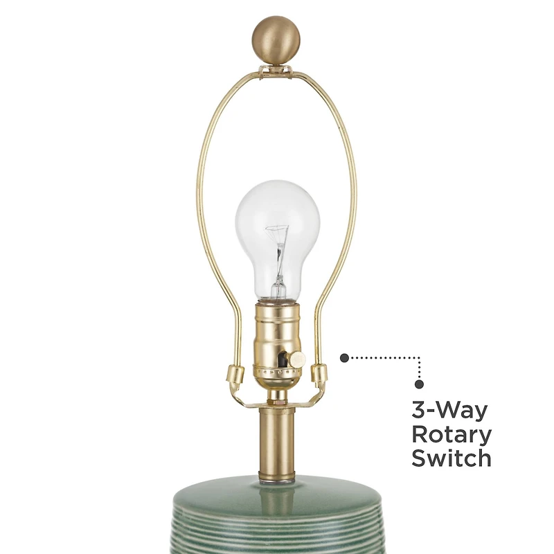 360 Lighting Kerry 28 1/2" High Stripes Ceramic Table Lamp Set of 2