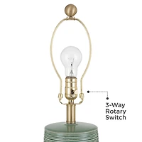 360 Lighting Kerry 28 1/2" High Stripes Ceramic Table Lamp Set of 2