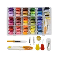 Gnuadz 98 Color Embroidery Floss Cross Stitch Bracelet Thread Kit