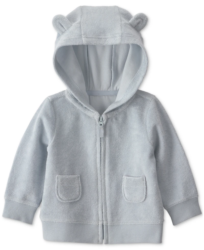 Carter's Baby Boys' Bear Terry Cardigan, bodysuit and pants, 3-Piece Set