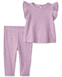 Carter's Baby Girls' Cherry Short-Sleeve Top and Pant 2-Piece Set