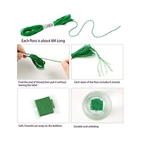Gnuadz 24 Skeins Gradient Embroidery Floss Friendship Bracelet Thread