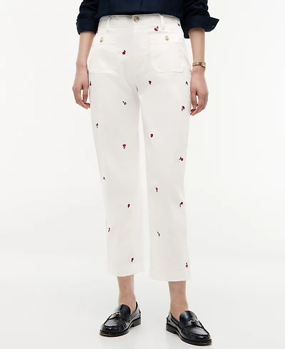 Tommy Hilfiger Women's Patch Pocket Printed Chinos Pants