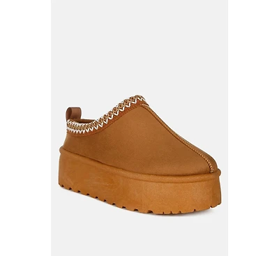 London Rag Women's Jesters Embroidered Platform Classic Slip-On