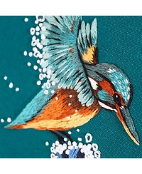 Gnuadz 4 Sets Embroidery Kit Beginners Hand Stitches Dolphin Swan Turtle Hummingbird