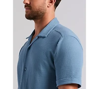 Cubavera Men's Short-Sleeve Seersucker Knit Shirt