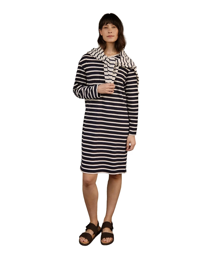 Celtic & Co. Women's and Striped Knee Length Jersey Dress
