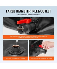 Sugift 540L Pvc Collapsible Water Storage Bladder Tank for Rv and Emergency Use