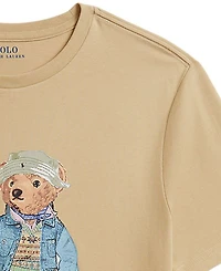 Polo Ralph Lauren Boys' 8-20 Bear Crewneck T-Shirt