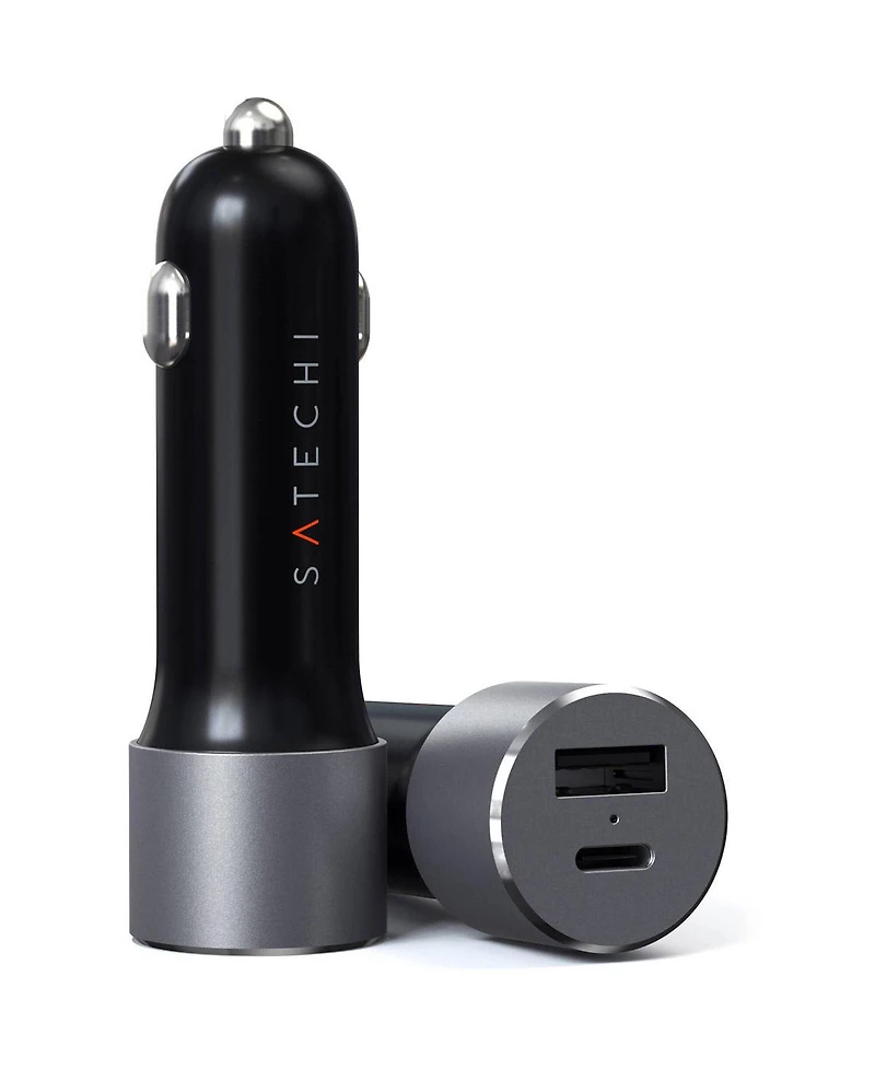 Satechi 72W Usb Type-c Pd and Type-a Car Charger Adpater