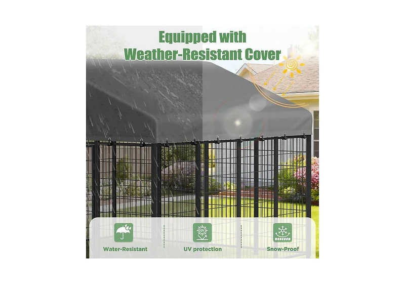 Aecojoy Heavy Duty Outdoor Dog Kennel