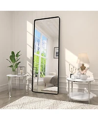 Apmir 65" x 22" High-Strength Tempered Glass and Aluminum Alloy Framed Wall Decor Bathroom Vanity Mirror