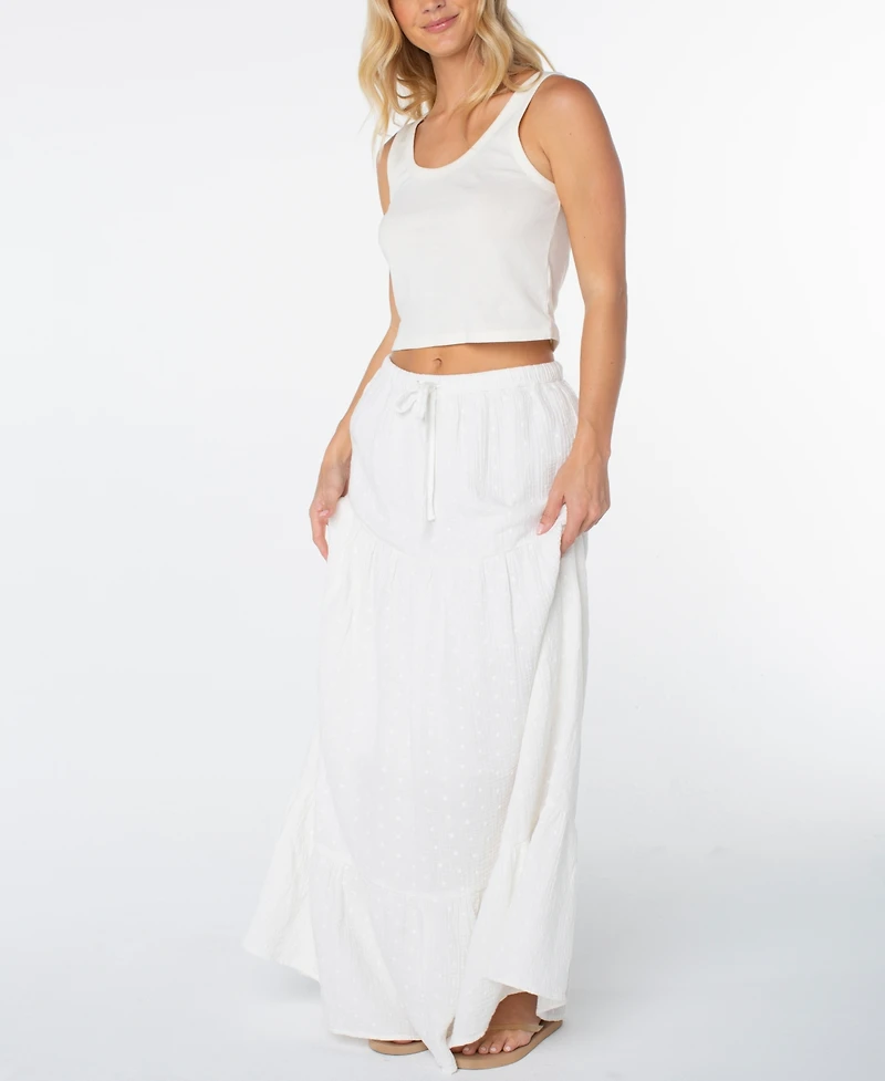 Roxy Women's Side Street Tiered Maxi Skirt