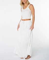 Roxy Women's Side Street Tiered Maxi Skirt