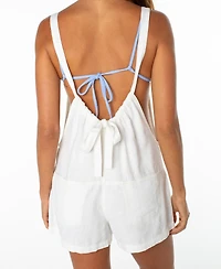 Roxy Women's Sail and Bow Square Neck Romper