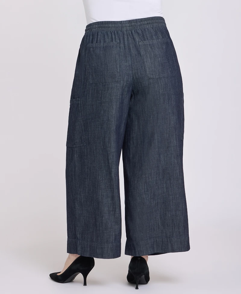 Nydj Plus Whitney Pull-On Cargo Crop Pants