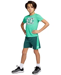 Under Armour Boys' 2T-7 Short-Sleeve T-Shirt and Shorts, 2-Piece Set