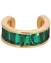 Ettika 18k Gold-Plated Class Crystal Cuff Earrings