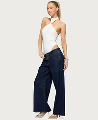 Edikted Women's Jimana Halter Neck Bodysuit