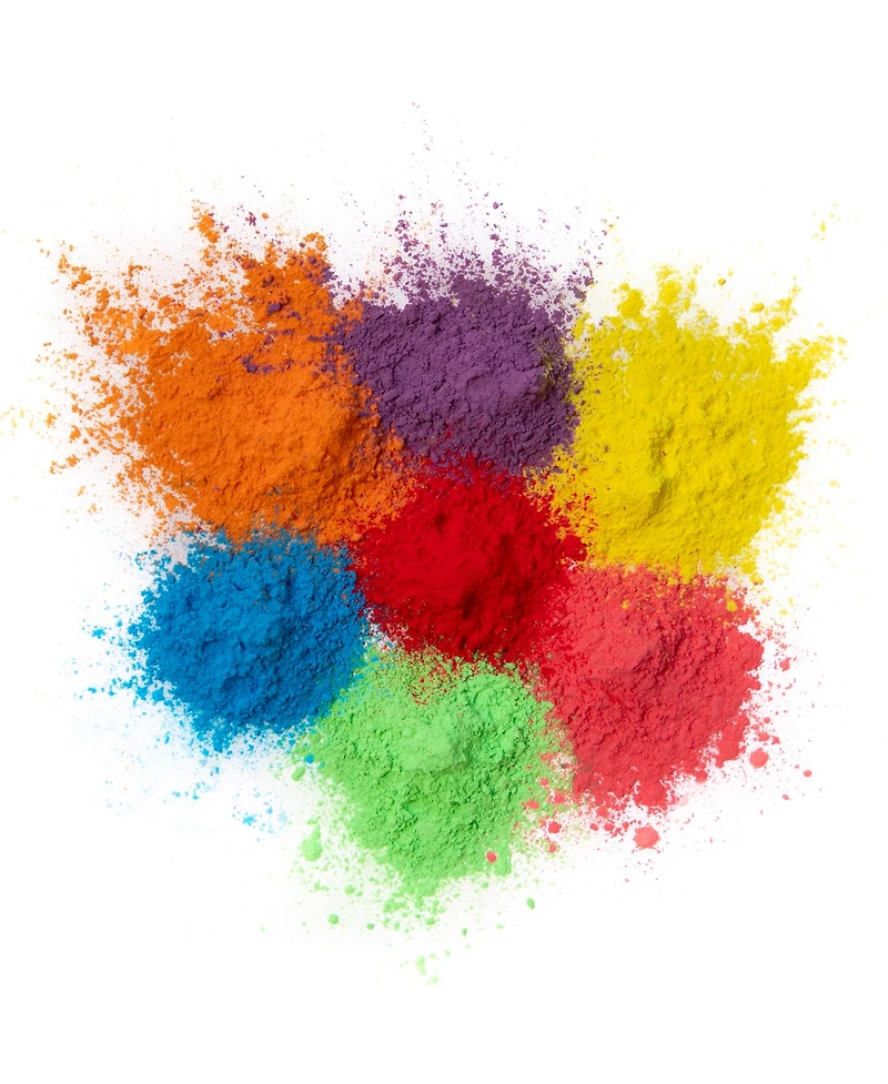 Kulture Khazana Holi Color Powder: 1lb Bags - 7 Pack