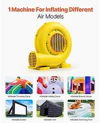 Givimo 680W-750W Commercial Inflatable Air Blower for Bounce Houses and Slides