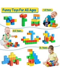 Gnuadz 1.42 Inch 32pieces Magnetic Blocks Building Cubes Kids Learning Toys Gifts