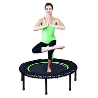 Leaps & Rebounds Trampoline for Adults & Kids – Durable Rebounder with Workout Videos for Fitness, Outdoor Games, and Recreation – Safe