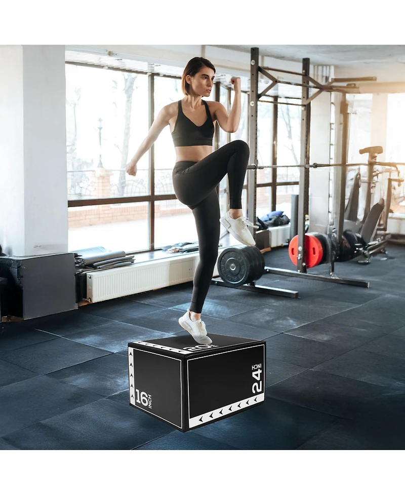 BalanceFrom Fitness 10 Pound Versatile 3 in 1 Plyometric Jumping Exercise Box