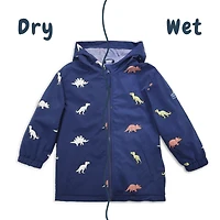 Holly and Beau Boys Color Changing Hooded Raincoat