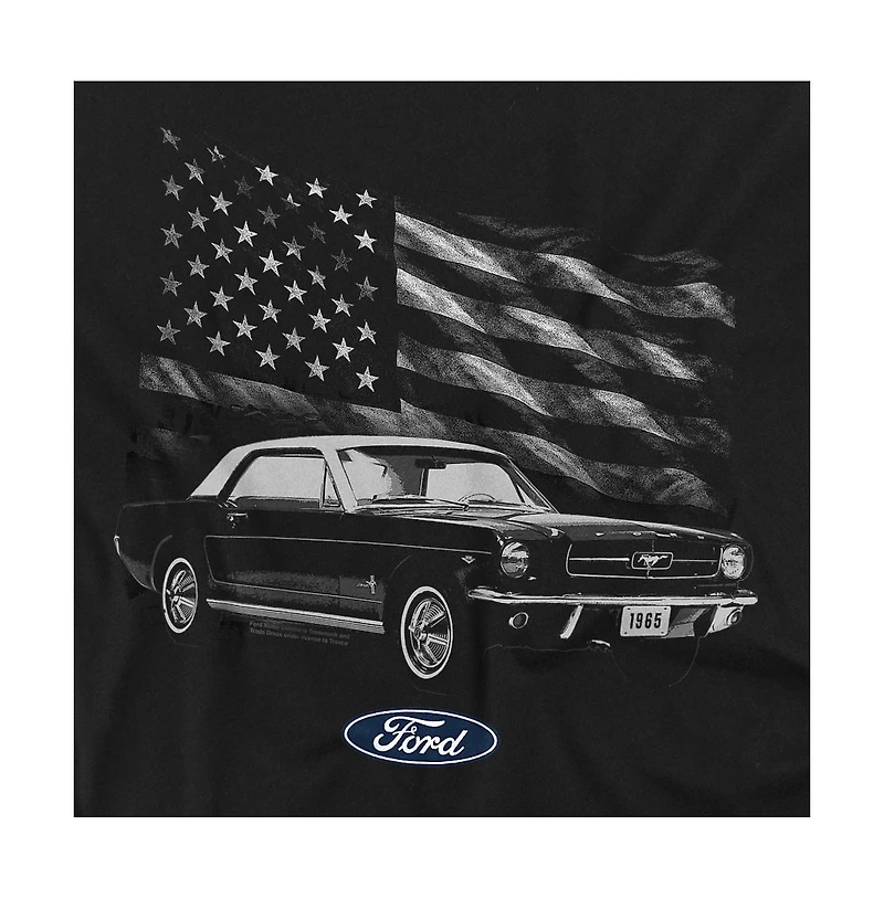 Mustang Men's Ford Usa Flag T-Shirt