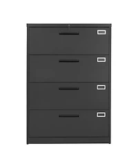 Gouun 4-Drawer Metal File Cabinet with Lock, Vertical Filing, 52.17 x 16.10 x 35.51 inch