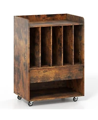 Gouun Record Player Stand with Drawer and Vinyl Record Holder, 20.5 x 14 x 29