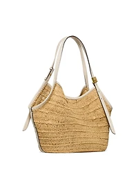 kate spade new york Deco Straw Tulip Extra-Large Tote Bag