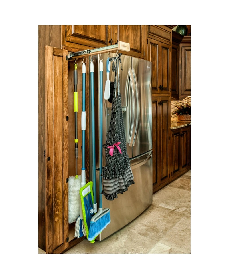 Rev-a-Shelf Pullout Organizer Hooks w/ Ball-bearing Slide System, Gld-W22-sc-7
