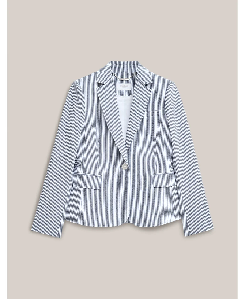 Hobbs Blake Structured Single-Button Blazer