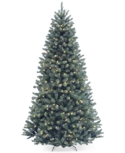 National Tree Company 7.5 North Valley Spruce Blue Hinged Christmas Tree With 700 Clear Lights