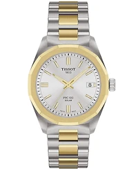 Tissot Unisex Two-Tone and Yellow Gold Stainless Steel Watch, 34mm
