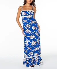 Roxy Women's Balmy Sunset Straight Neck Maxi Dress