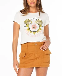 Roxy Women's Bloom Graphic Crew Neck T-Shirt