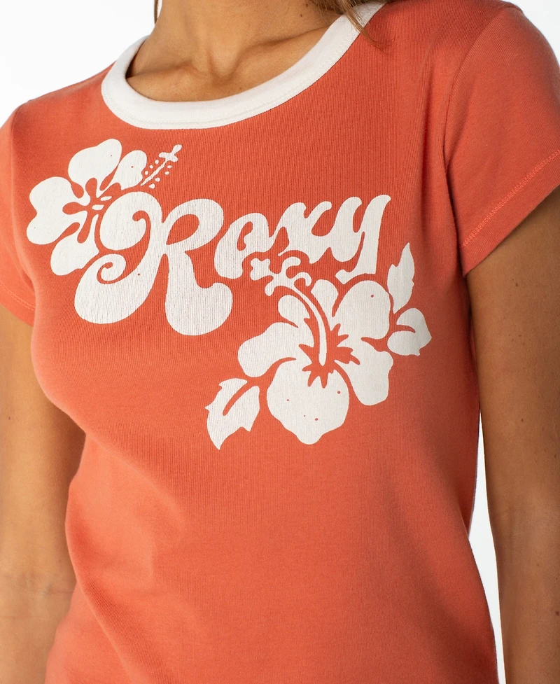 Roxy Women's Retro-Inspired Baby Crew Neck T-Shirt