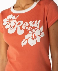 Roxy Women's Retro-Inspired Baby Crew Neck T-Shirt