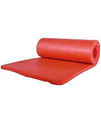 BalanceFrom Fitness 71"x24" Anti Tear Yoga Mat w/Strap, Knee Pad & Blocks, Red