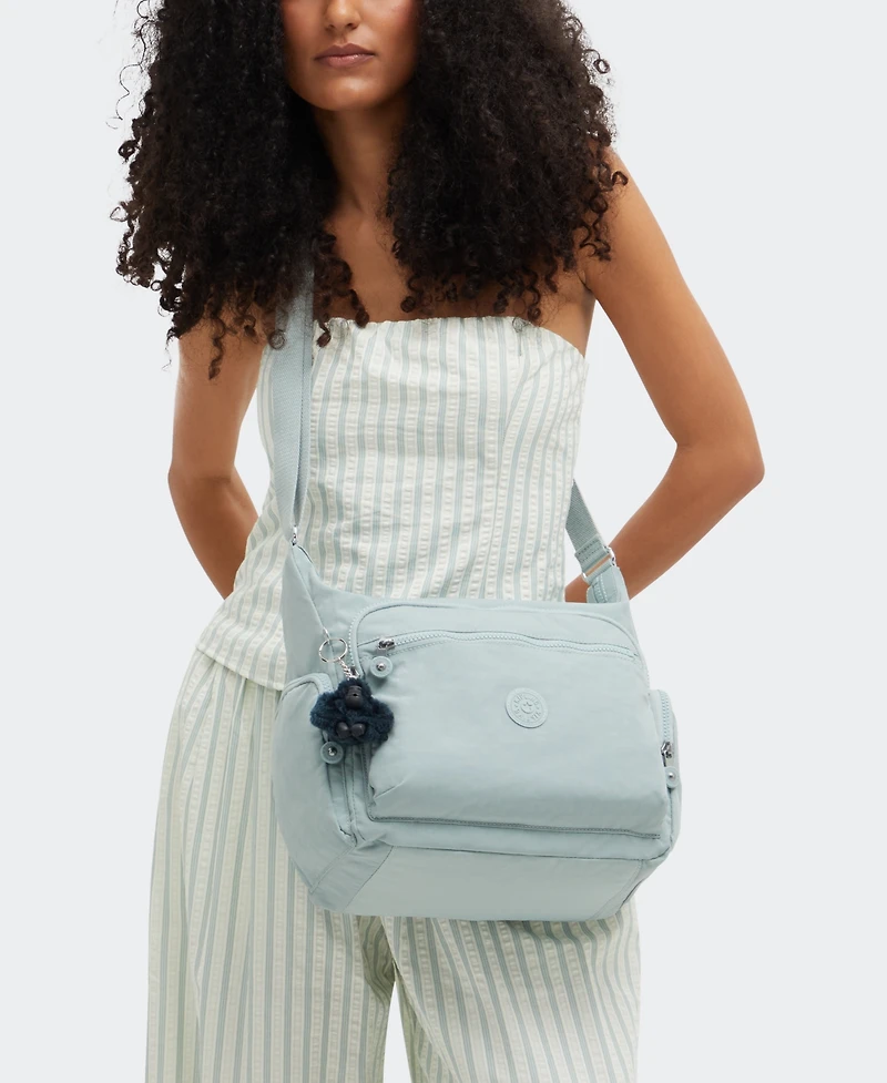 Kipling Gabbie Large Nylon Zip-Top Crossbody Bag