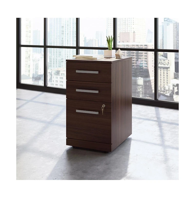 Sauder Affirm Commercial Office File Cabinet, Noble Elm finish