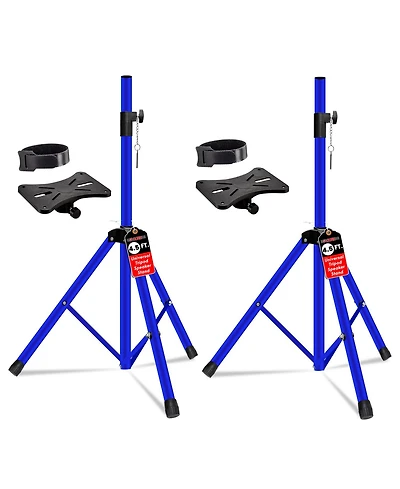 5 core Speaker Stands Pair Adjustable 54 Inch Tripod 132 lbs Capacity 35mm Mount for Dj Pa Use